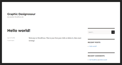 Desktop Screenshot of graphicdesignosaur.com