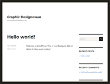 Tablet Screenshot of graphicdesignosaur.com